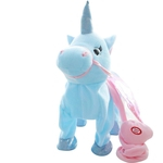 Ficha técnica e caractérísticas do produto Andar a p¨¦ el¨¦trica Unicorn Toy Toy Electronic Music Plush Toy Stuffed Animal