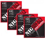 Ficha técnica e caractérísticas do produto Atacado Kit 4 Encordoamento Nig para Guitarra Elétrica 009