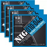 Ficha técnica e caractérísticas do produto Atacado Kit 4 Encordoamento Nig para Guitarra Elétrica 010