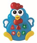 Ficha técnica e caractérísticas do produto Atividade Animaizinhos Galinha Azul com Som - Buba Toys