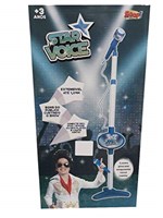 Ficha técnica e caractérísticas do produto Azul Rock Star Microfone Infantil - Zoop Toys ZP00220