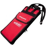 Bag para Baquetas Alba Luxo Vermelha Reforçada em Nylon