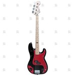 Ficha técnica e caractérísticas do produto Baixo Fender 4 Cordas Squier Pete Wentz Fob Precision Bass Preto Pete Wentz Fall Out Boy Signature