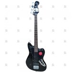 Baixo Fender Squier 4 Cordas Vintage Modified Jaguar Bass Short Scale Black Escala Curta - Fender