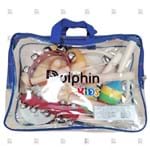 Ficha técnica e caractérísticas do produto Bandinha Infantil 8 Instrumentos Percussão Dolphin C/ Bolsa Pandeiro Chocalhos Maracas Pratos e Mais - Dolphin