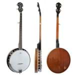 Ficha técnica e caractérísticas do produto Banjo Americano 5 Cordas Wb50 Mahogany Pele Remo Strinberg