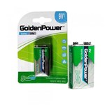 Ficha técnica e caractérísticas do produto Bateria 9 Volts - Golden Power G6f22bc1 (cartela 1 Unidade)
