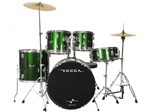 Ficha técnica e caractérísticas do produto Bateria Acústica Vogga 8 Peças - Vogga Talent VPD918 - Verde