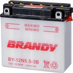 Bateria Brandy By12 5.5-3b 0012 Ybr 125 / Rd 125 / Rd 135 / Rd 350