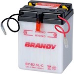 Ficha técnica e caractérísticas do produto Bateria Brandy Yb2.5 Lc 0006 Honga Cg 125 / Xlr 125 / Titan Até 99 1943