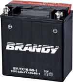Bateria Brandy Ytx16bs1 0129 Triumph Tiger 800xc 11... - Suzuki Vs 1400 Intruder 87-11 - Vl 1500 98-11 - Lc 1500 98-01 - Boulevard C 1500 05...