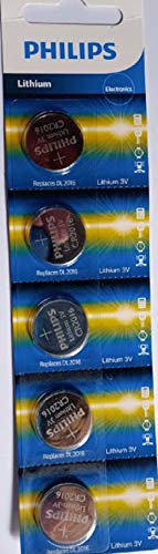 Ficha técnica e caractérísticas do produto Bateria Cr2016 3v Philips cartela com 5 uns