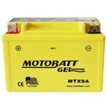 Ficha técnica e caractérísticas do produto Bateria de GEL Motobatt MTX9A 9Ah Yamaha XJ600 XT600 XTZ660