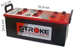 Ficha técnica e caractérísticas do produto Bateria de Som Stroke Power 205ah/hora e 2100ah/pico