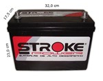 Ficha técnica e caractérísticas do produto Bateria de Som Stroke Power 115ah/hora e 1050ah/pico