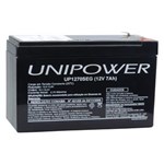Ficha técnica e caractérísticas do produto Bateria Estacionária Vrla 12V 7Ah Unipower para Segurança Up1270Seg