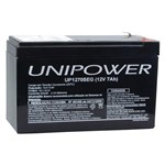 Ficha técnica e caractérísticas do produto Bateria Estacionaria VRLA 12V 7AH Unipower para Seguranca UP1270SEG
