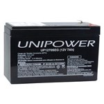 Ficha técnica e caractérísticas do produto Bateria Estacionária VRLA 12V 7Ah Unipower para Segurança