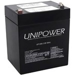 Ficha técnica e caractérísticas do produto Bateria Faston F187 12V 5Ah UP1250 - Unipower