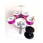 Ficha técnica e caractérísticas do produto Bateria Infantil 4 Tambores 1 Bumbo 1 Prato Jazz Drum Pink