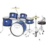 Ficha técnica e caractérísticas do produto Bateria Infantil Junior Completa Azul Plus X-Pro Drums