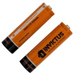 Ficha técnica e caractérísticas do produto Bateria Recarregável Estilo AA 18650 Li-ion 3.7v 1200mAh (Kit com 2 Un.) - Invictus