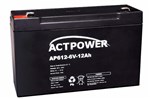 Bateria Selada 7ah 6v Tecnologia Vrla / Agm - Act Power