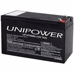 Ficha técnica e caractérísticas do produto Bateria Selada 12v 7ah para Segurança Up1270seg - Unipower