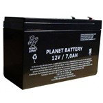 Ficha técnica e caractérísticas do produto Bateria Selada 12v 7amp Alarme. - Planet Battery