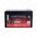 Bateria Selada Recarregável Unipower 12V 9AH UP1290 Alarme Nobreak Cerca Elétrica