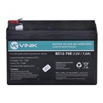 Ficha técnica e caractérísticas do produto Bateria Selada Vlca 12V 7Ah 2.1A Bs12-70E Vinik