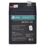 Ficha técnica e caractérísticas do produto Bateria Selada Vlca 6V 2.8A BS6-28 Vinik
