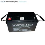 Ficha técnica e caractérísticas do produto Bateria Selada VRLA 12V 7,0Ah UP12700 (G) ? Unipower