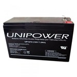 Ficha técnica e caractérísticas do produto Bateria Unipower UP 1272 12V 7.2AH F187 Nao Automotiva