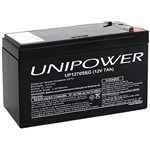 Ficha técnica e caractérísticas do produto Bateria Unipower UP1270 Seg 12v 7ah Faston F187