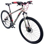 Ficha técnica e caractérísticas do produto Bicicleta Mtb M1 19 Aro 29 Cinza e Vermelho - Like
