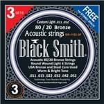 Black Smith Br-1152-3P Custom Light .011 - .052 - Pack com 3 Encordoam...
