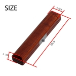 Ficha técnica e caractérísticas do produto Black Walnut madeira Flauta Chefe Box Instrumento Musical Acessórios 25 * 4,6 3,7 centímetros *