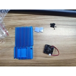 Ficha técnica e caractérísticas do produto Blue Aluminum Alloy Mini Router Shell Case with Cooling Fan Accessory Fit for NanoPi R2S