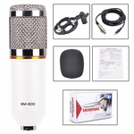 Ficha técnica e caractérísticas do produto Bm-800 Microfone Condensador Kit Broadcasting Est¨²dio de Grava??o Mic Microfones