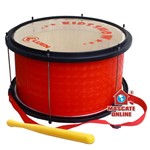 Ficha técnica e caractérísticas do produto Bombo Infantil Vermelho Luen 29470 Instrumento Musical Percussão Fanfarra