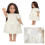 Ficha técnica e caractérísticas do produto Bonita elegante Dress Adequado para 18 polegadas American Doll Vestido