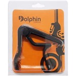 Ficha técnica e caractérísticas do produto Braçadeira Capotraste Delrin para Violão Aço Preta Dolphin