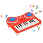 Ficha técnica e caractérísticas do produto Brinquedo Educativo Piano com Músicas e Sons Estimula Coordenação e Harmonia Vermelho - Pica Pau