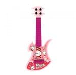 Brinquedo Guitarra Infantil Rock Bass 4 Cordas - Rosa - Outras Marcas