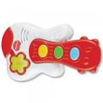 Ficha técnica e caractérísticas do produto Brinquedo Musical - Guitarra do Bebê - Vermelho - Minimi - New Toys
