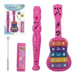 Ficha técnica e caractérísticas do produto Brinquedo Musical Kit Musical Infantil Rosa - Art Brink