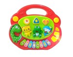Ficha técnica e caractérísticas do produto Brinquedo Pianinho Infantil Teclado Musical Baby - Vermelho - Bo Er Le