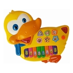 Ficha técnica e caractérísticas do produto Brinquedo Piano Duck Pato Teclado Musical Infantil