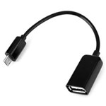 Ficha técnica e caractérísticas do produto Cabo Adaptador USB 2.0 Fêmea para Micro USB Macho 16cm